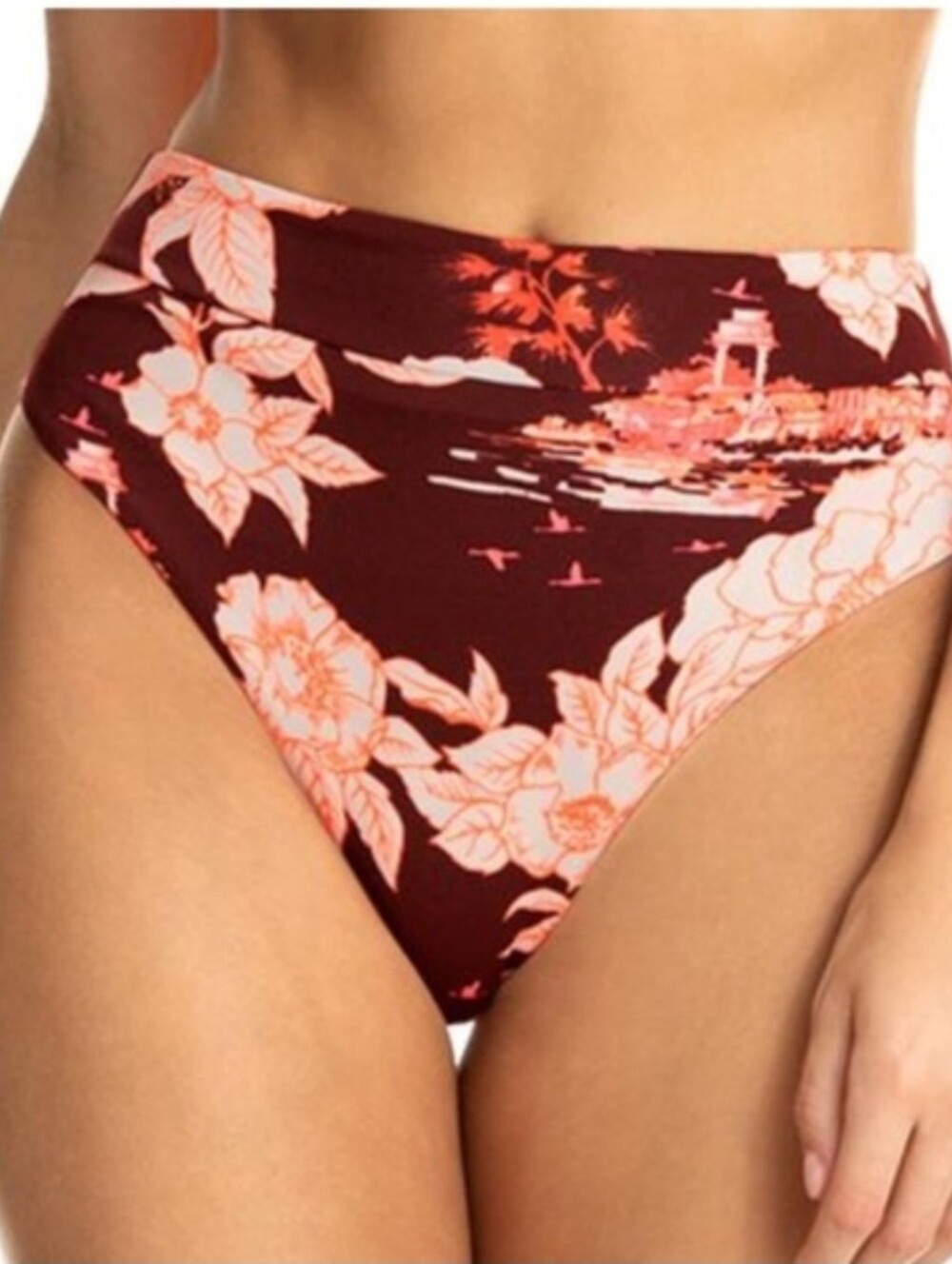 Maaji High-Waist Snake Charmer Reversible Bikini Bottom